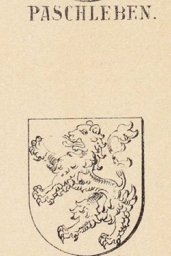 Paschleben Coat of Arms / Family Crest 0