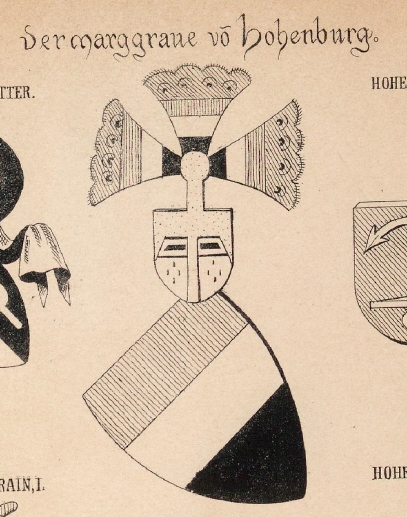 Hohenburg Coat of Arms / Family Crest 1