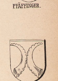 Pfaffinger Coat of Arms / Family Crest 0