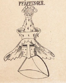 Pfaffinger Coat of Arms / Family Crest 1
