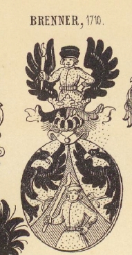 Brenner Coat of Arms / Family Crest 1