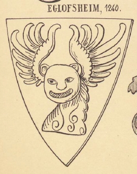 Eglofsheim Coat of Arms / Family Crest 1