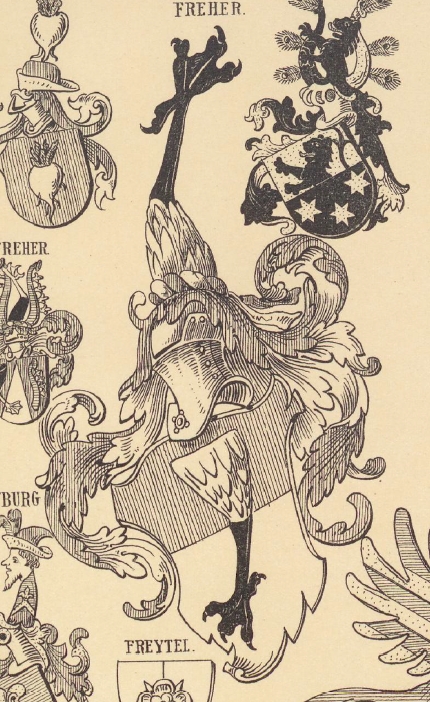 Freher Coat of Arms / Family Crest 1