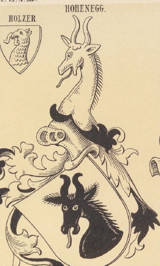 Hohenegg Coat of Arms / Family Crest 1
