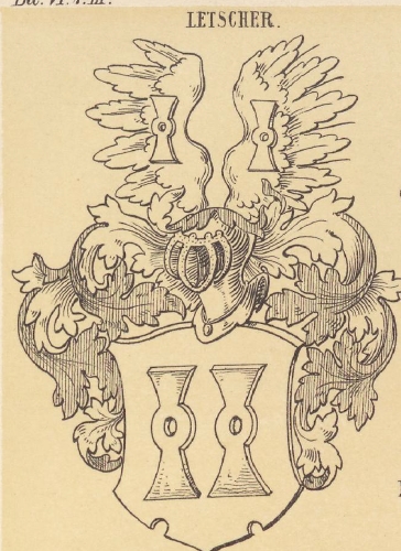 Letscher Coat of Arms / Family Crest 1