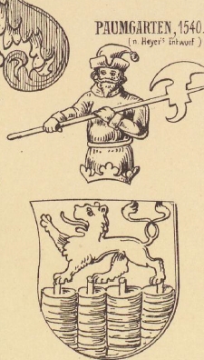 paumgarten Coat of Arms / Family Crest 1