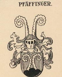 Pfaffinger Coat of Arms / Family Crest 3