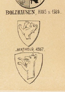 Bolzhausen Coat of Arms / Family Crest 1