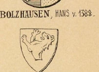 Bolzhausen Coat of Arms / Family Crest 0
