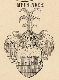 Meusinger Coat of Arms / Family Crest 1