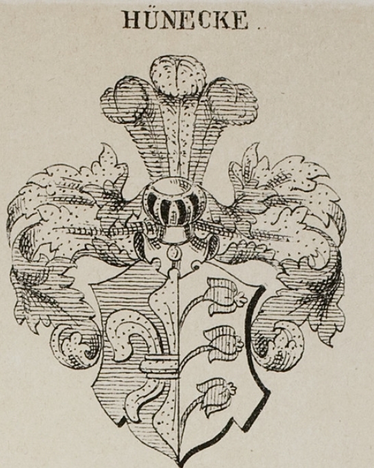 Hunecke Coat of Arms / Family Crest 1