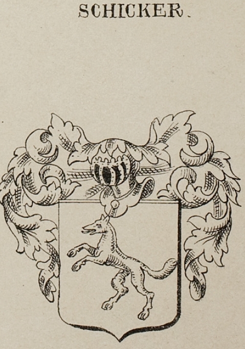 Schicker Coat of Arms / Family Crest 1