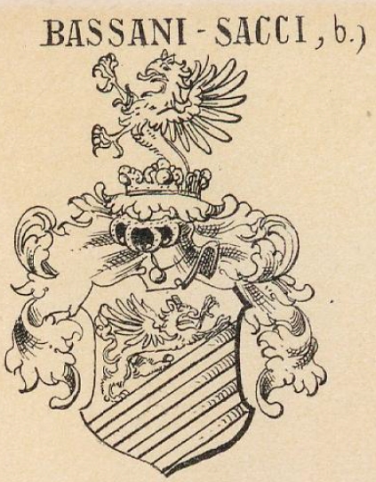 Bassani-Sacci Coat of Arms / Family Crest 1