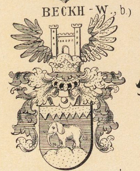 Beckh-Widmannstetter Coat of Arms / Family Crest 1