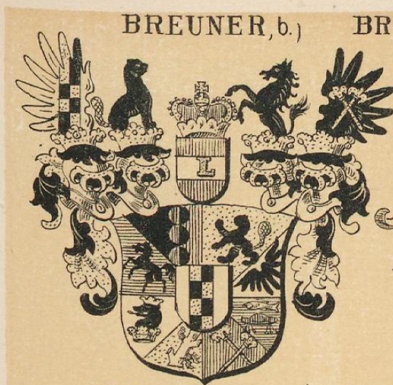Breuner Coat of Arms / Family Crest 1