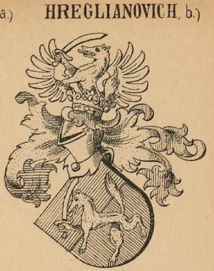 Hreglianovich Coat of Arms / Family Crest 1