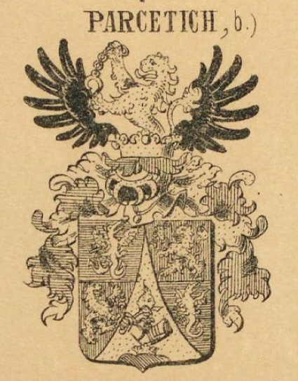 Parcetich Coat of Arms / Family Crest 1