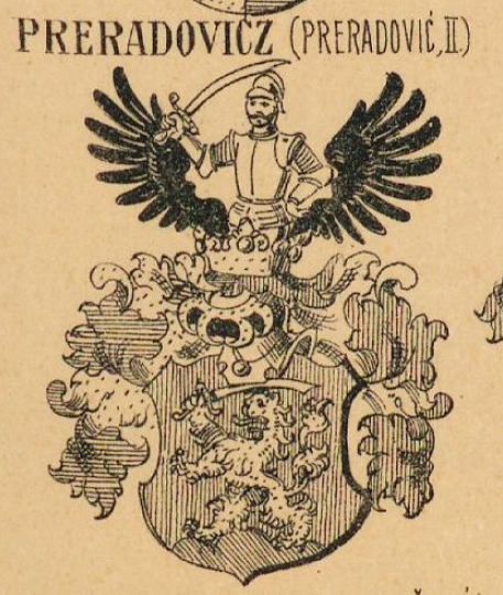 Preradovits Coat of Arms / Family Crest 1