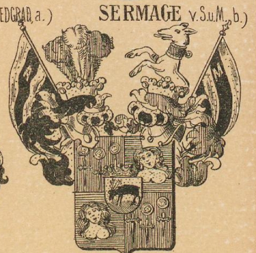 Sermage Coat of Arms / Family Crest 1