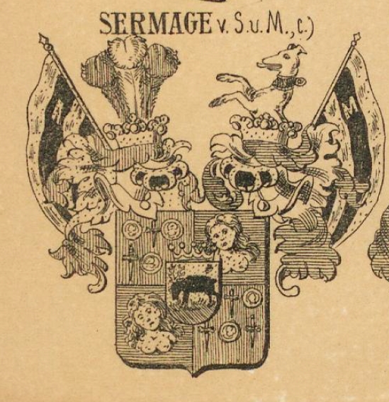 Sermage Coat of Arms / Family Crest 2