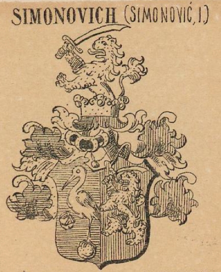 Simonovich Coat of Arms / Family Crest 0