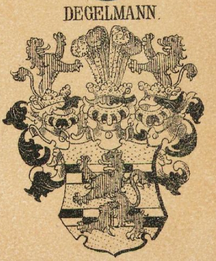 Degelmann Coat of Arms / Family Crest 0