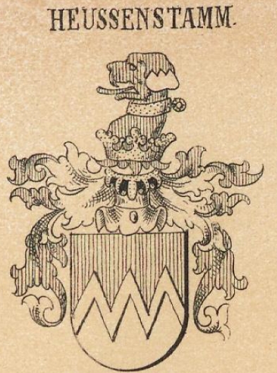 Heussenstamm Coat of Arms / Family Crest 0