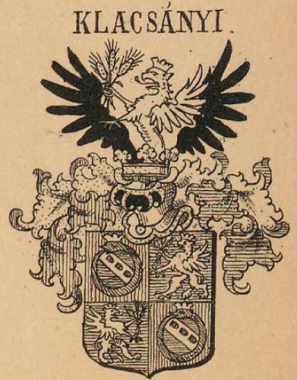 Klacsanyi Coat of Arms / Family Crest 1