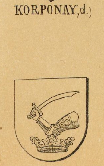 Korponay Coat of Arms / Family Crest 3