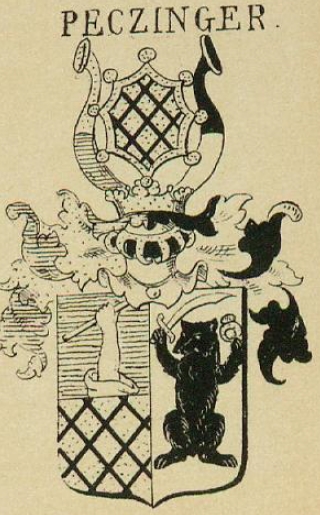 Peczinger Coat of Arms / Family Crest 1
