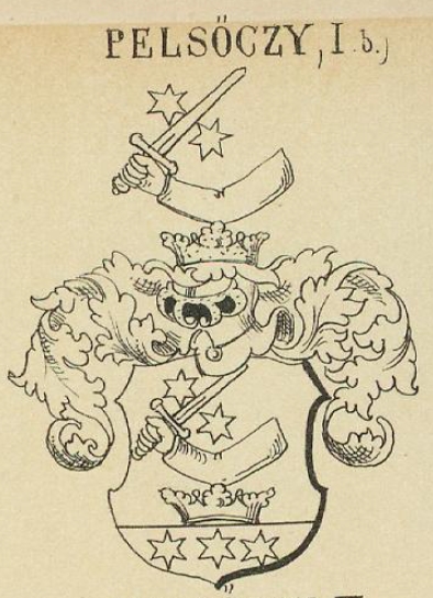 Pelsoczy Coat of Arms / Family Crest 1