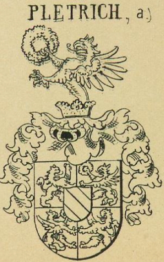 Pletrich Coat of Arms / Family Crest 0