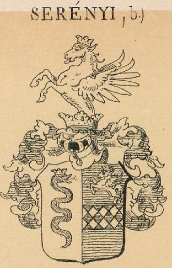 Serenyi Coat of Arms / Family Crest 1