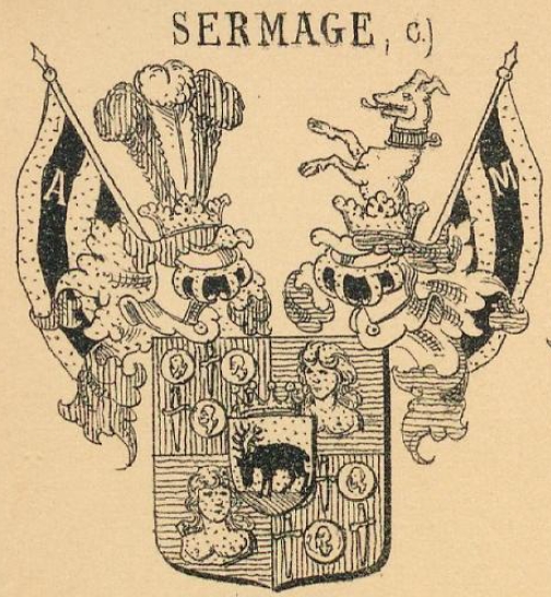 Sermage Coat of Arms / Family Crest 5
