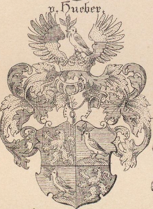hueber Coat of Arms / Family Crest 25