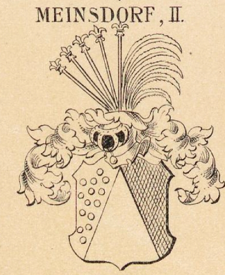 Meinsdorf Coat of Arms / Family Crest 1