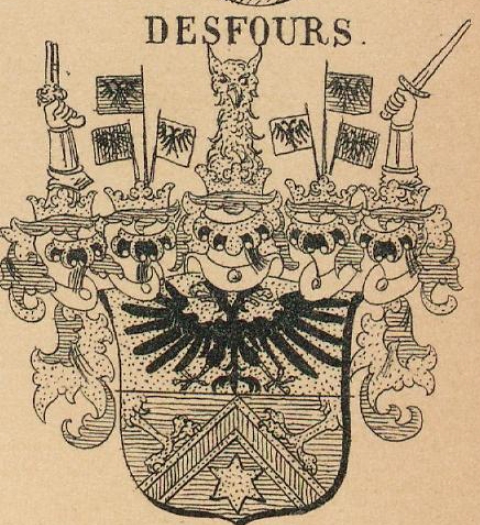 Desfours Coat of Arms / Family Crest 3