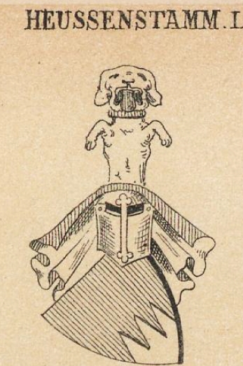 Heussenstamm Coat of Arms / Family Crest 1