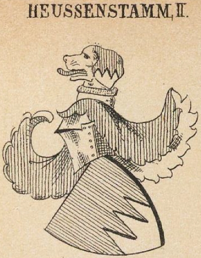 Heussenstamm Coat of Arms / Family Crest 2