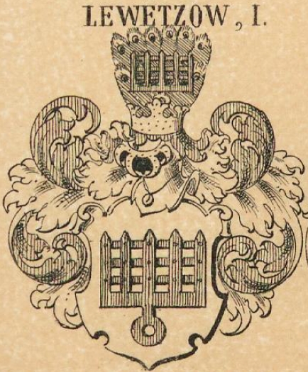 Lewetzow Coat of Arms / Family Crest 1