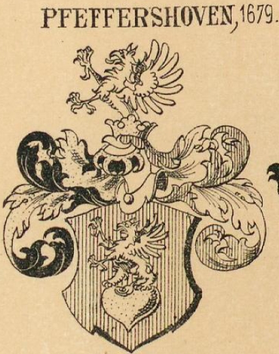 Pfeffershoven Coat of Arms / Family Crest 1