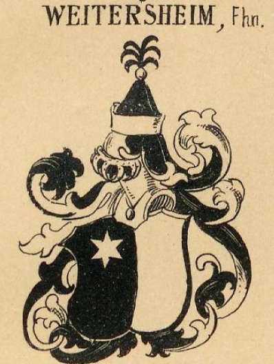 Weitersheim Coat of Arms / Family Crest 2
