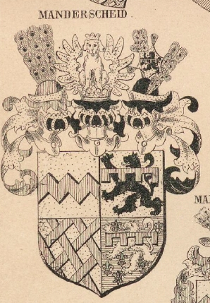Manderscheid Coat of Arms / Family Crest 1