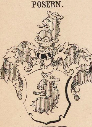 Posern Coat of Arms / Family Crest 1