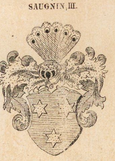 Saugnin Coat of Arms / Family Crest 2