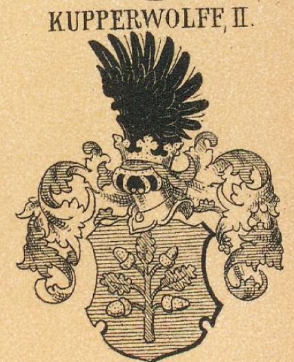 Kupperwolff Coat of Arms / Family Crest 1