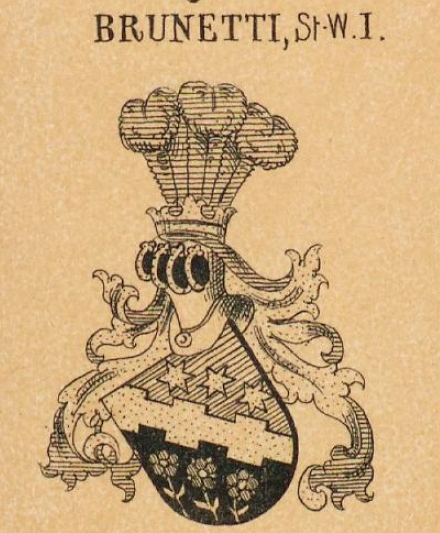 Brunetti Coat of Arms / Family Crest 1
