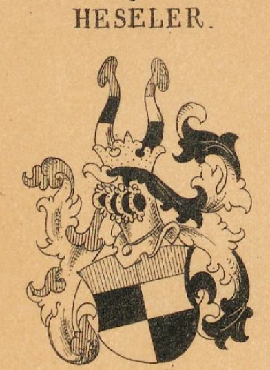 Heseler Coat of Arms / Family Crest 1