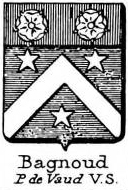 Bagnoud Coat of Arms / Family Crest 1