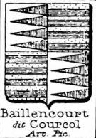 Baillencourt Coat of Arms / Family Crest 1